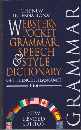 Websters pocket grammar speech and style dictionary