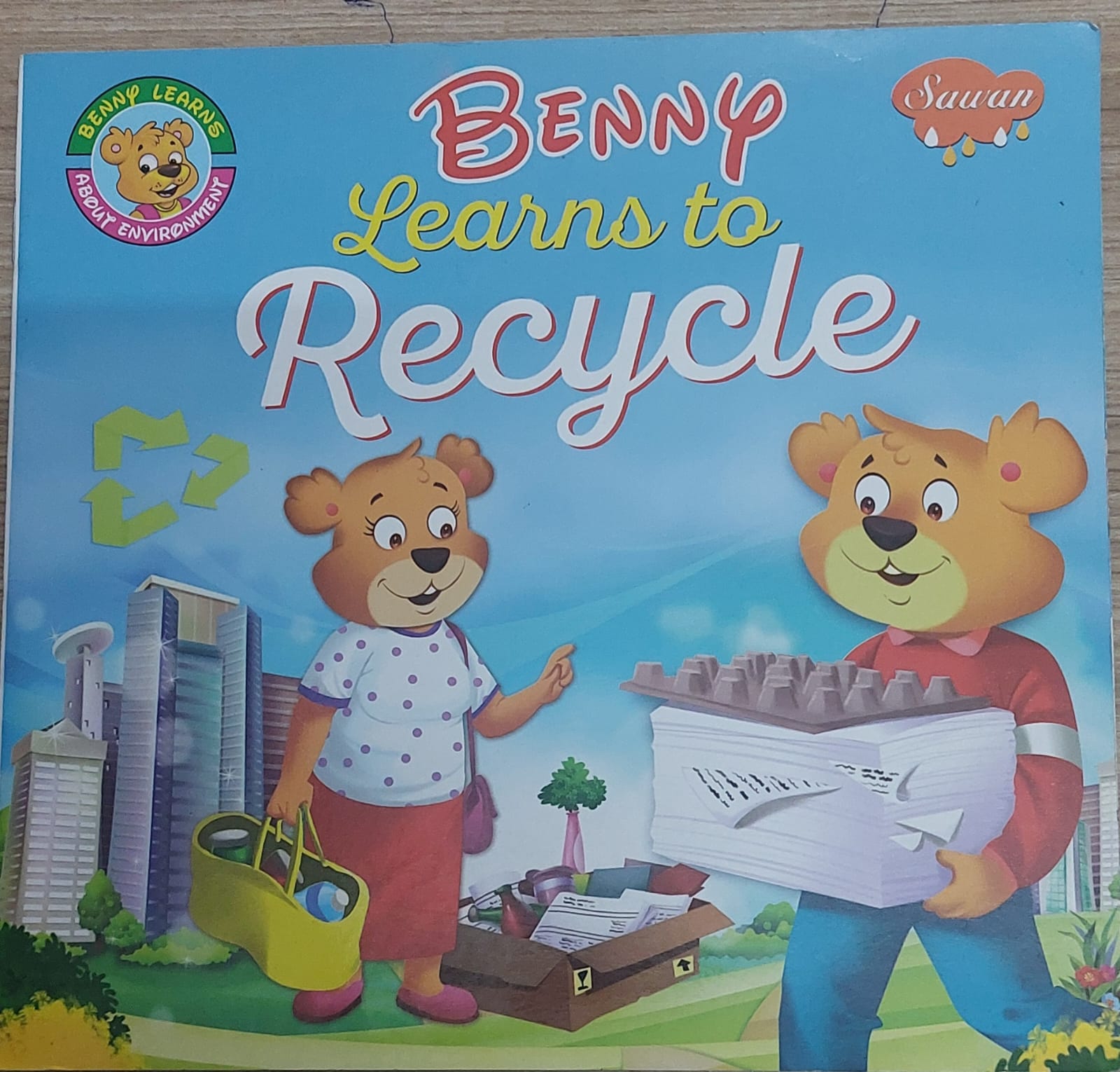 Benny learns to recycle